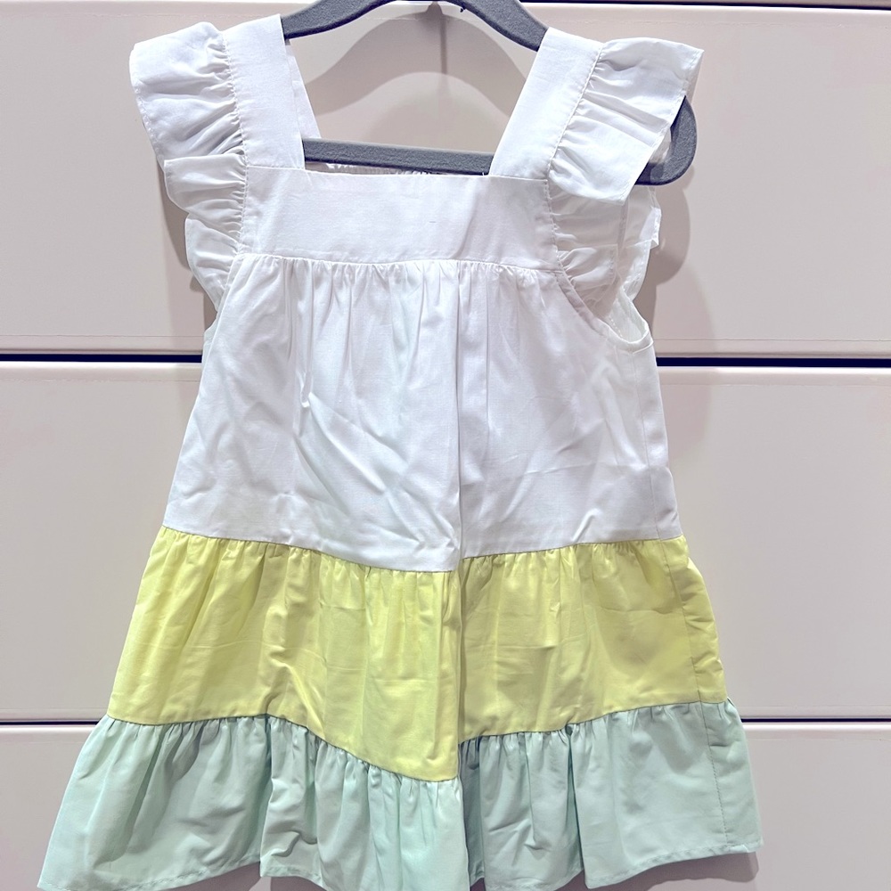 Zara Kids - 18-24 month white & green dress